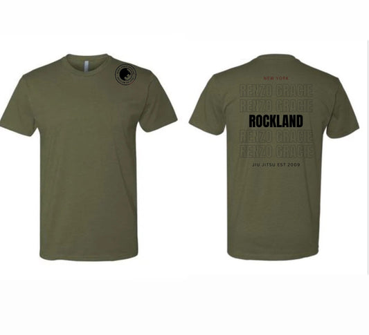 Renzo Gracie Rockland Kids Tee – Olive Green